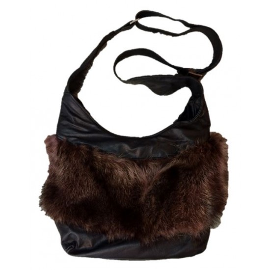 Bilodeau - TAYLOR Handbag in Natural Raccoon